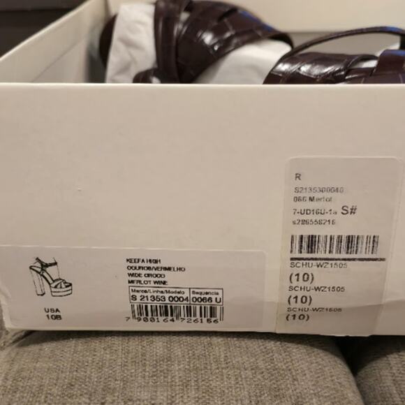 Schutz Keefa Sandal in Merlot Wine – EUC Size 10 - Picture 9 of 9